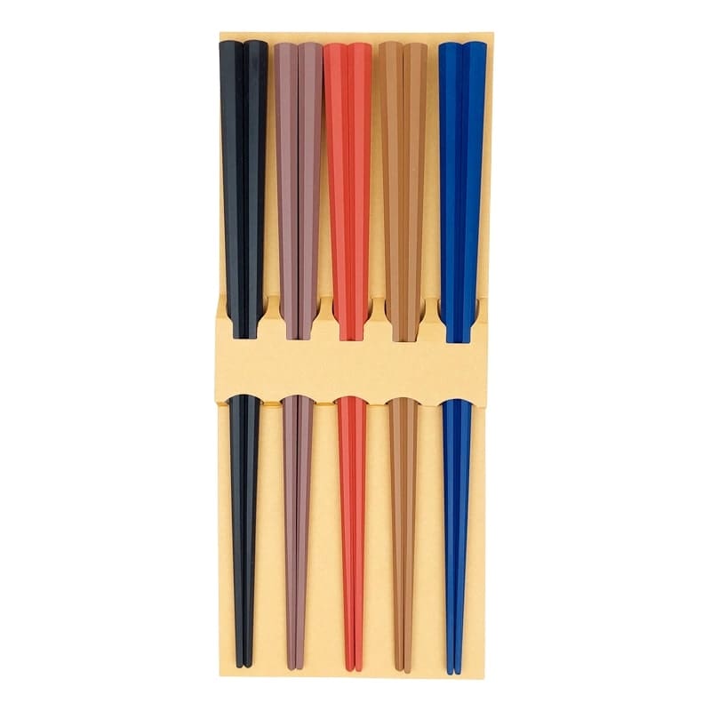 Japanisches Essstäbchen-Set - Achteckiges Design