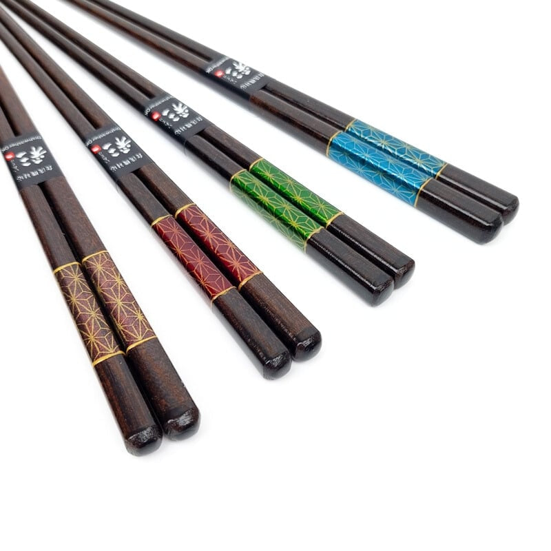 Japanisches Essstäbchen-Set – Asanoha Design