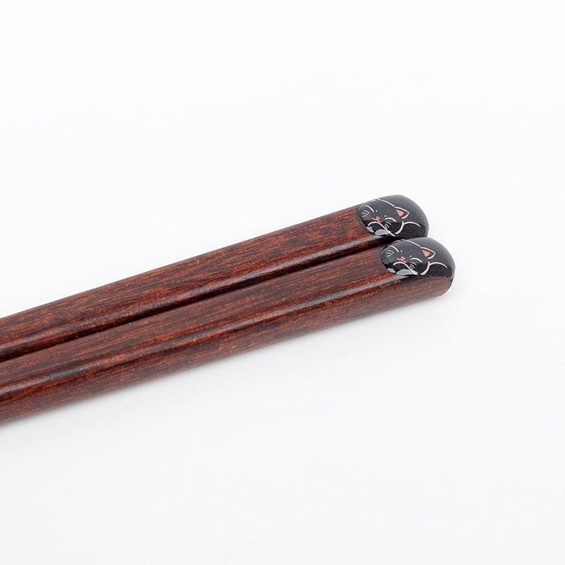 Japanisches Essstäbchen-Set – Black Cat