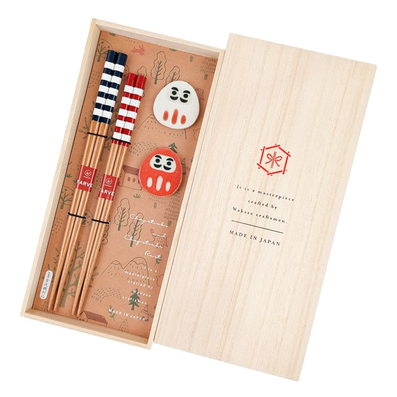 Japanisches Essstäbchen Set - Daruma