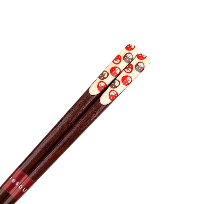 Japanisches Essstäbchen-Set - Daruma-Motiv