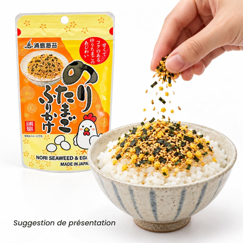 Japanisches Furikake-Reisgewürz – Nori & Ei