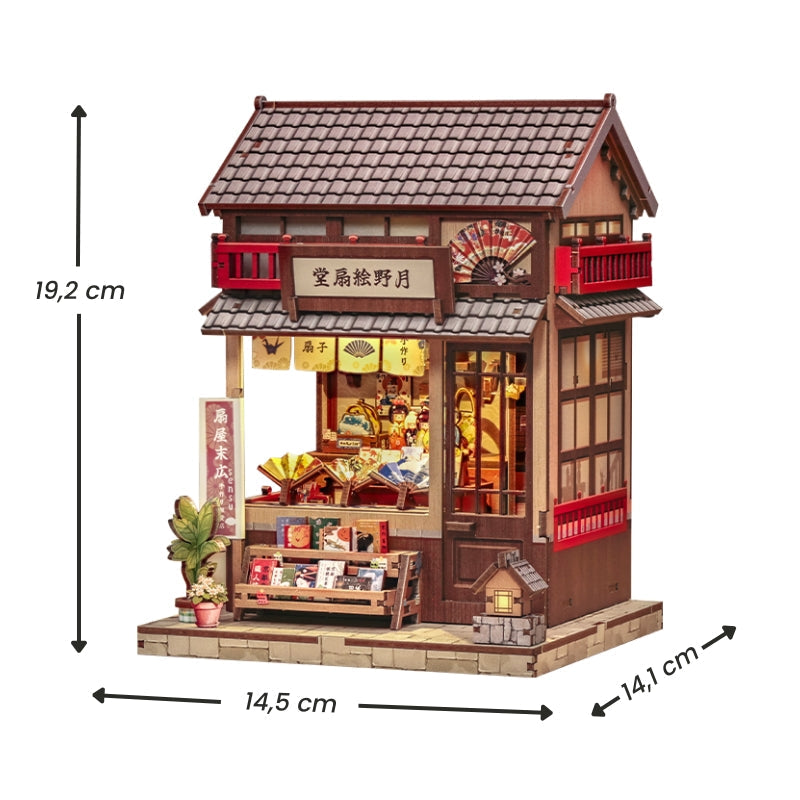 Japanisches Holz-Miniaturhaus-Bausatz Tsukino Eogi-Dou
