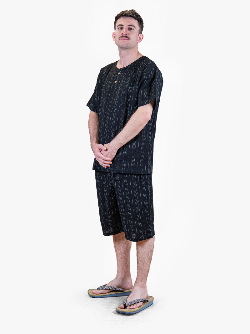 Japanisches Jinbei Herren – Kuro