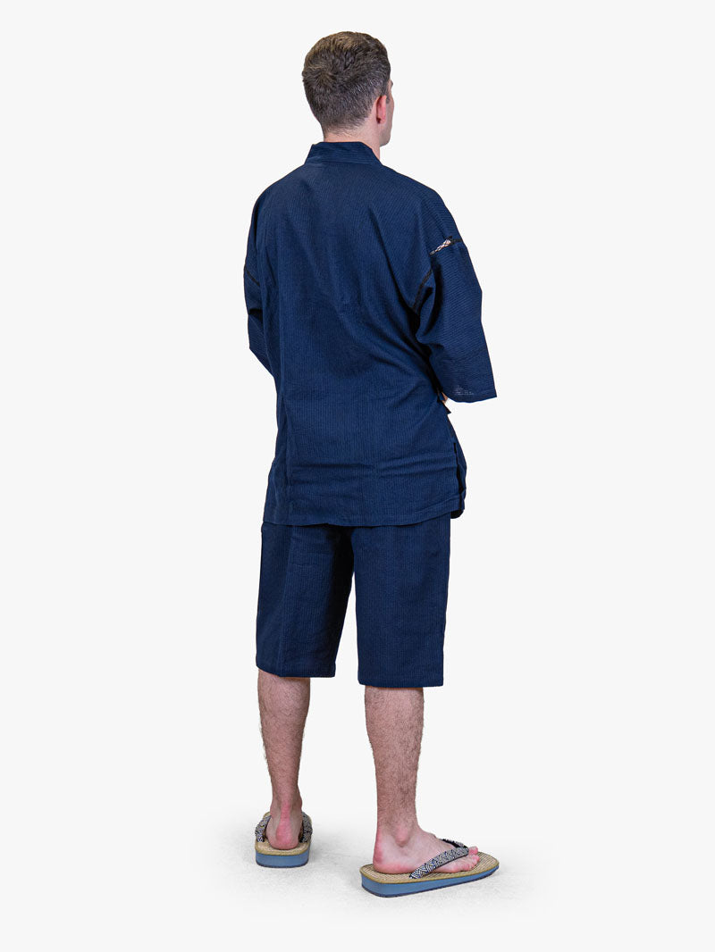 Japanisches Jinbei Herren – Marineblau