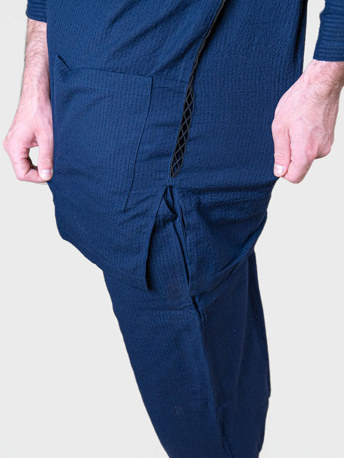 Japanisches Jinbei Herren – Marineblau
