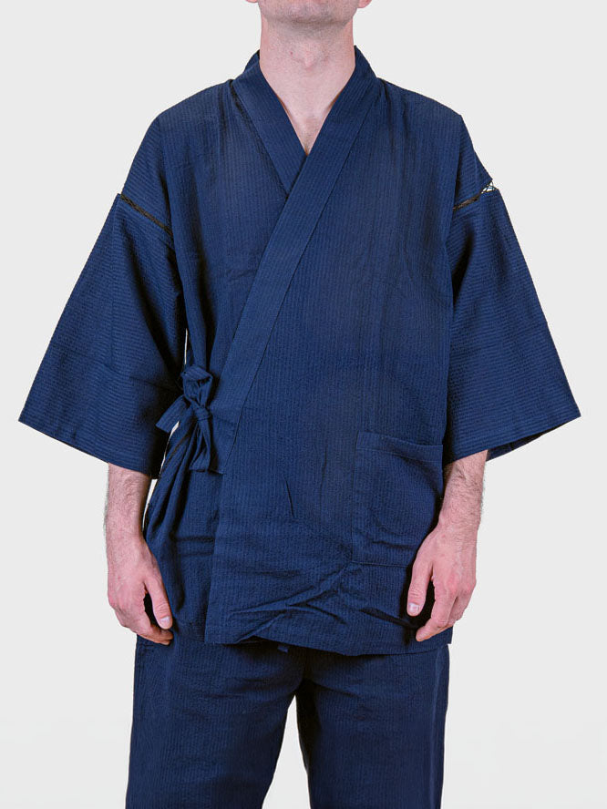 Japanisches Jinbei Herren – Marineblau