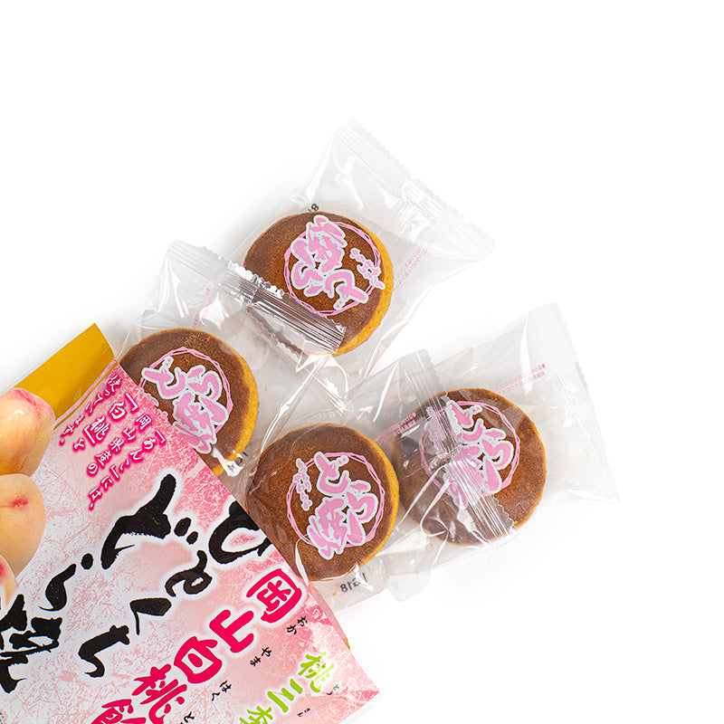 Japanisches Mini-Dorayaki mit Pfirsich