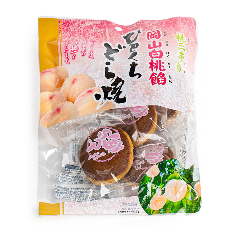 Japanisches Mini-Dorayaki mit Pfirsich