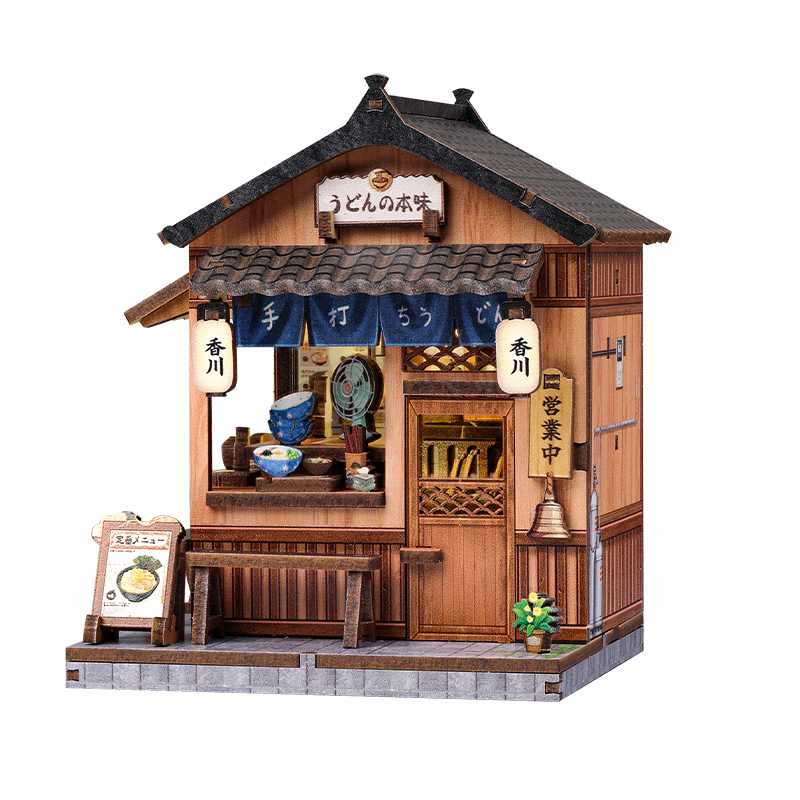 Japanisches Mini-Holzhaus-Bausatz Kagawa Udon House