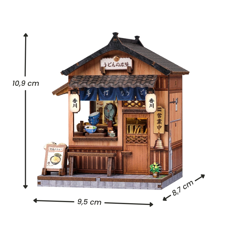Japanisches Mini-Holzhaus-Bausatz Kagawa Udon House