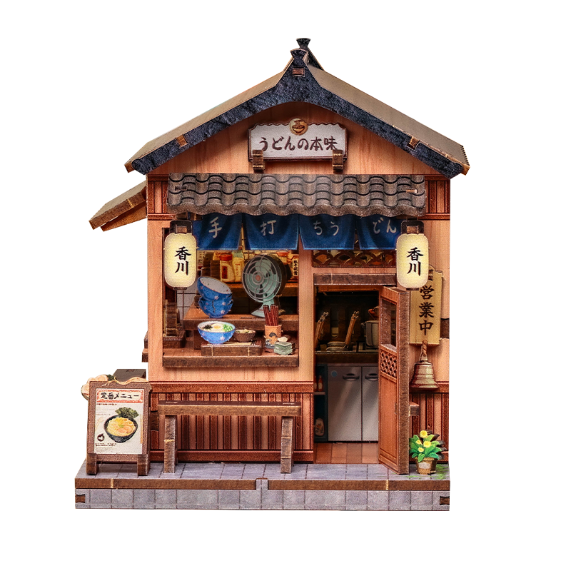 Japanisches Mini-Holzhaus-Bausatz Kagawa Udon House