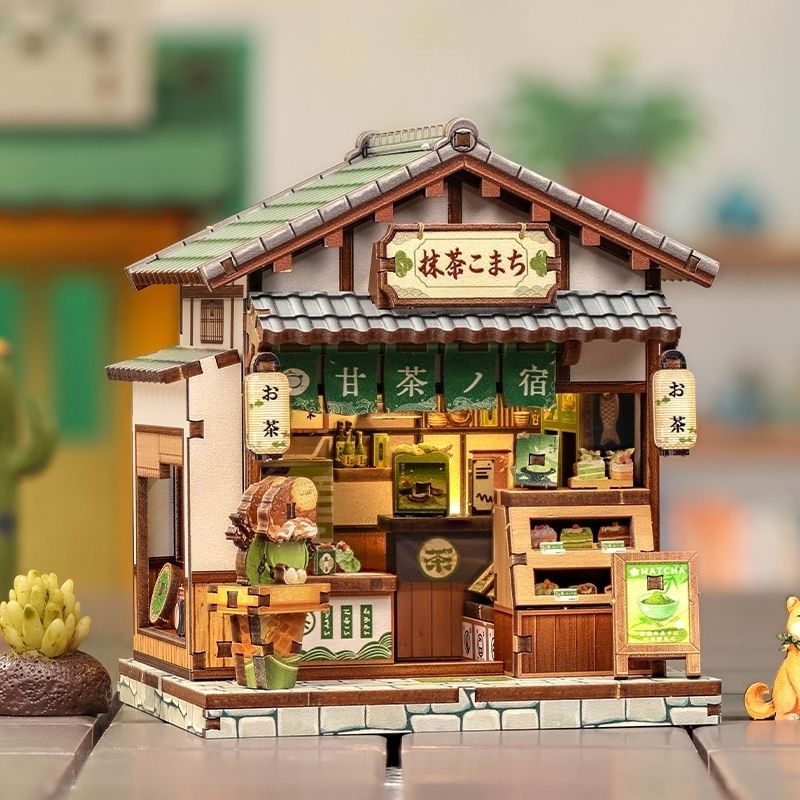 Japanisches Mini-Holzhaus-Bausatz Kyoto Matcha Cottage