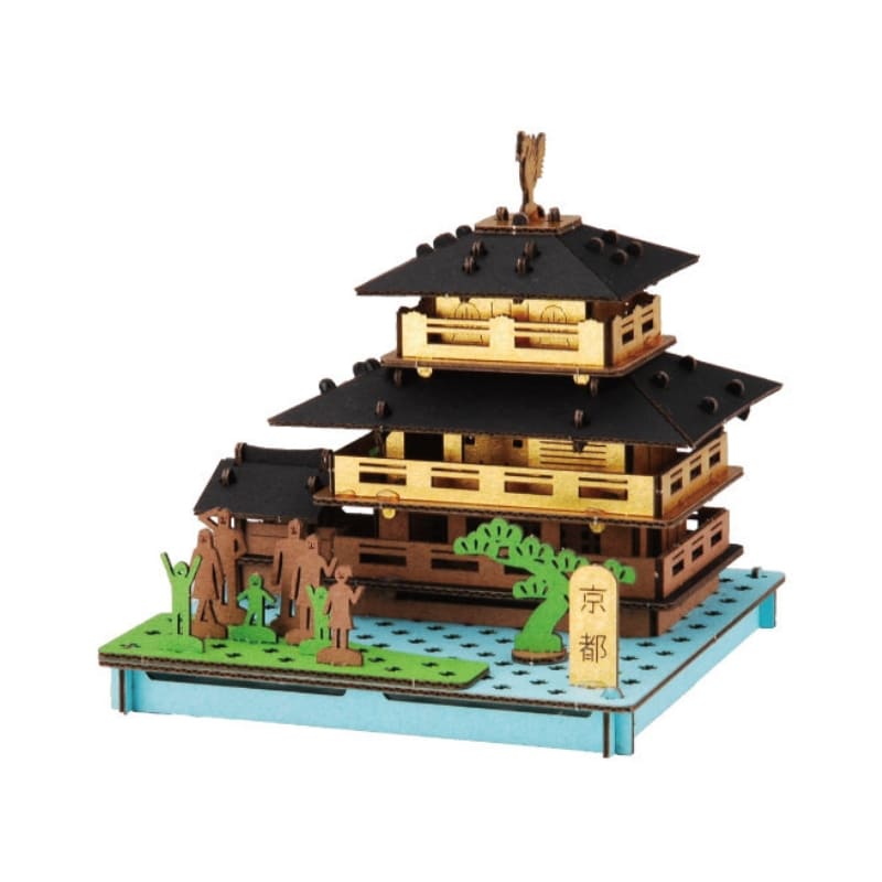 Japanisches Miniaturmodell - Goldener Pavillon von Kyoto