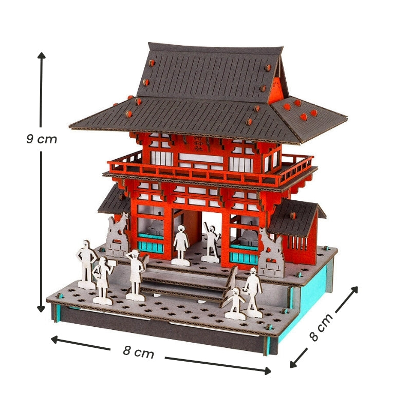 Japanisches Miniaturmodell - Rōmon-Tor Inari-Schrein