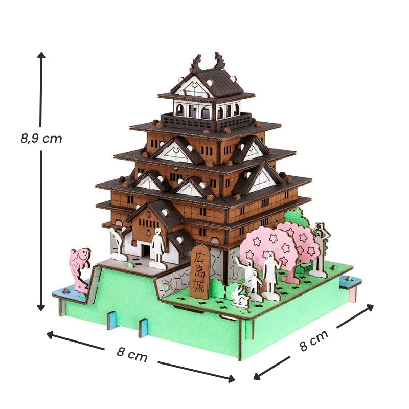 Japanisches Miniaturmodell - Schloss Hiroshima