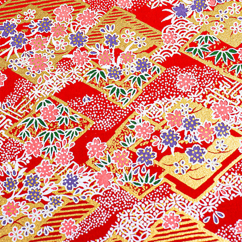 Japanisches Notizbuch Goshuin Mino Washi Rot