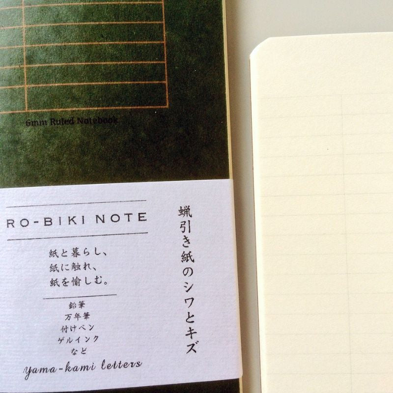 Japanisches Notizbuch Ro-Biki - Zeilen