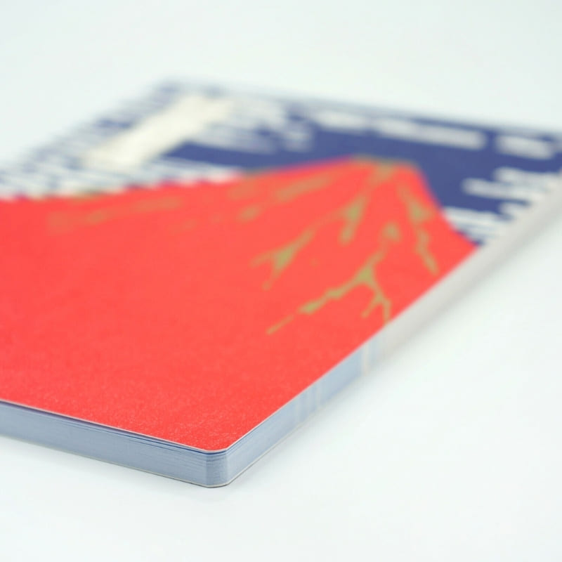 Japanisches Notizbuch Roter Berg Fuji