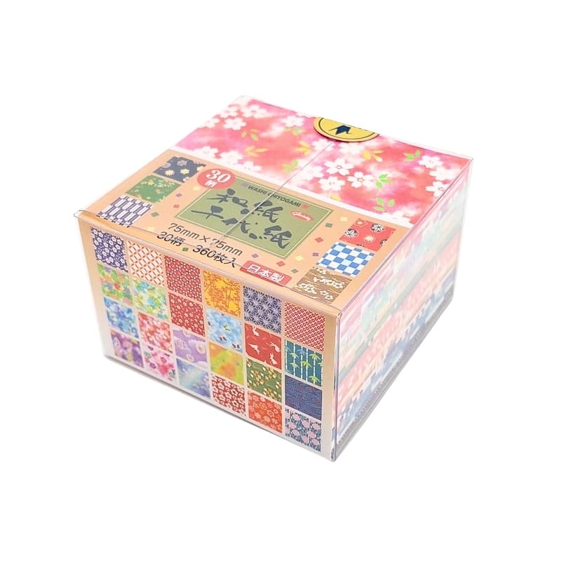Japanisches Origami-Papier - 30 Motive - 7,5x7,5 cm