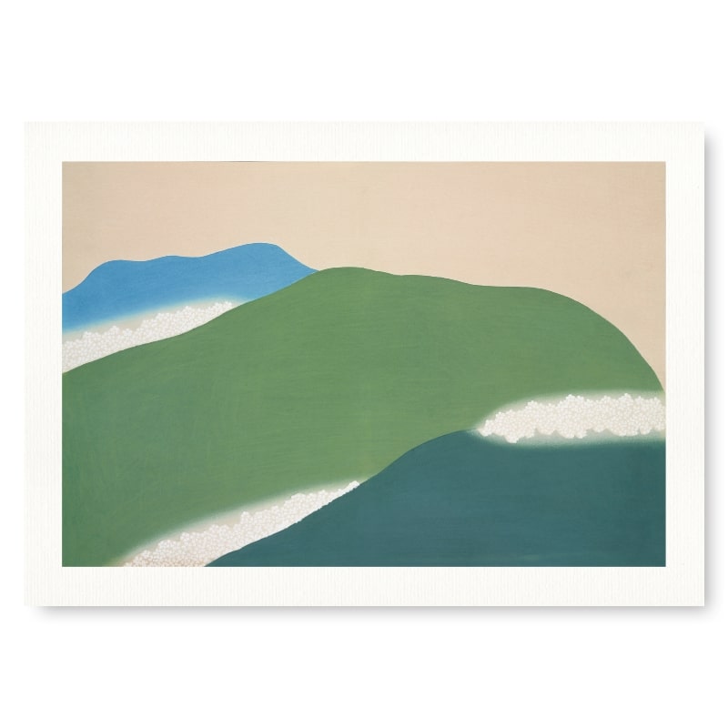 Japanisches Poster - Berge A3