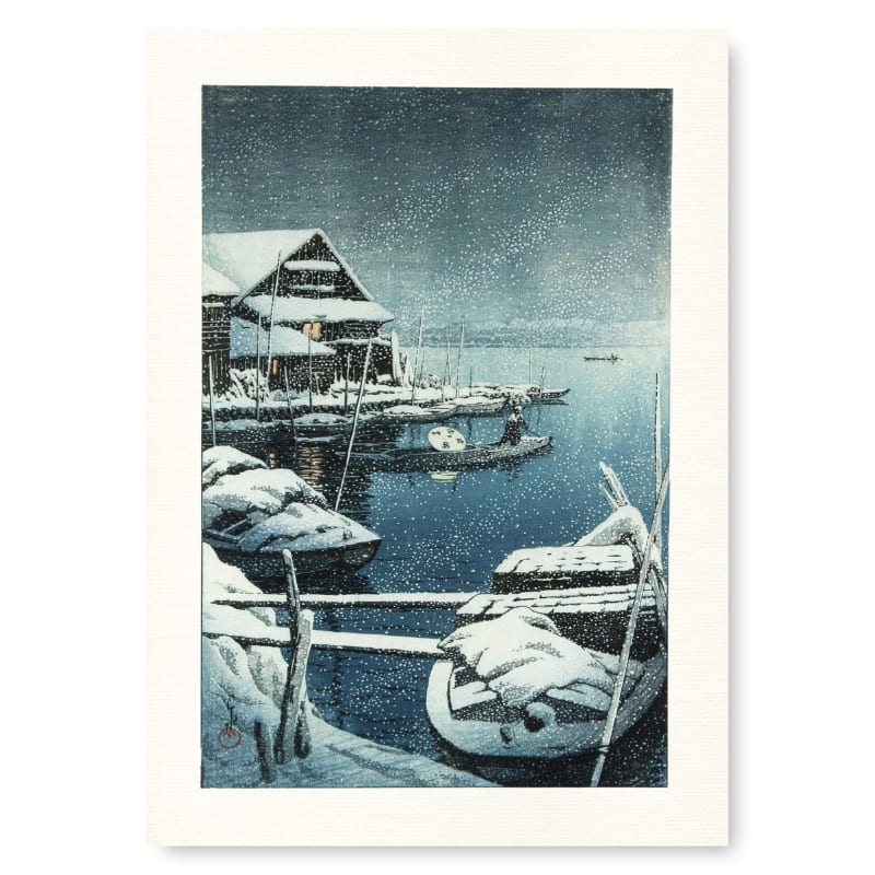 Japanisches Poster Schnee In Mukojima A3