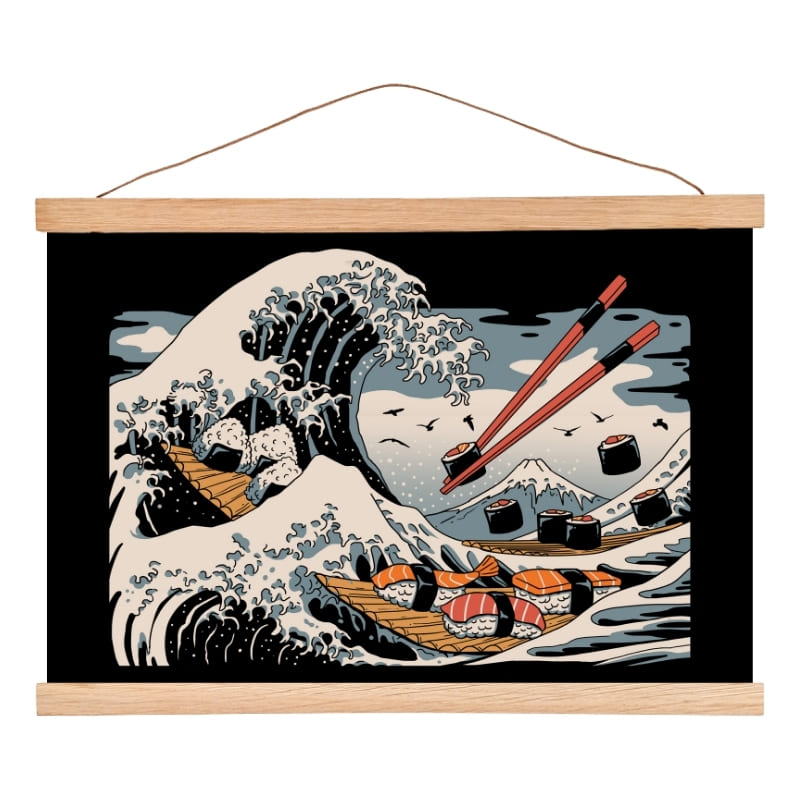 Japanisches Poster Sushi Kanagawa A3