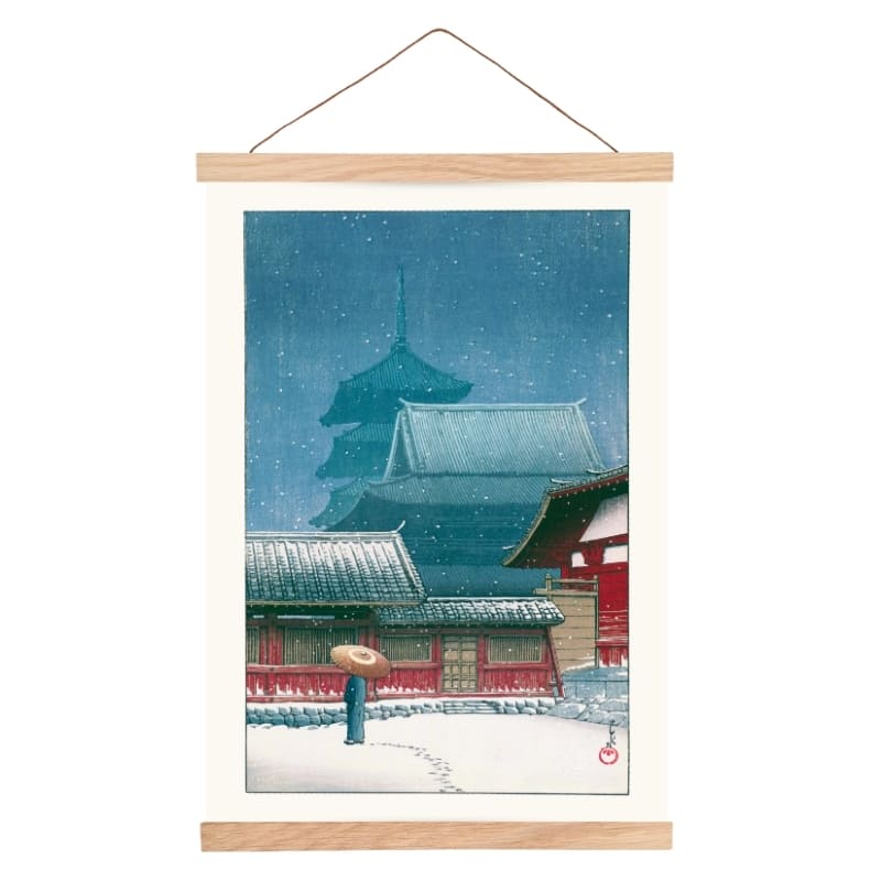Japanisches Poster - Tempel Tennoji A3
