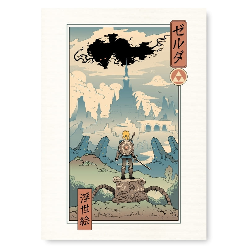 Japanisches Poster Ukiyo-e Die Legende A3
