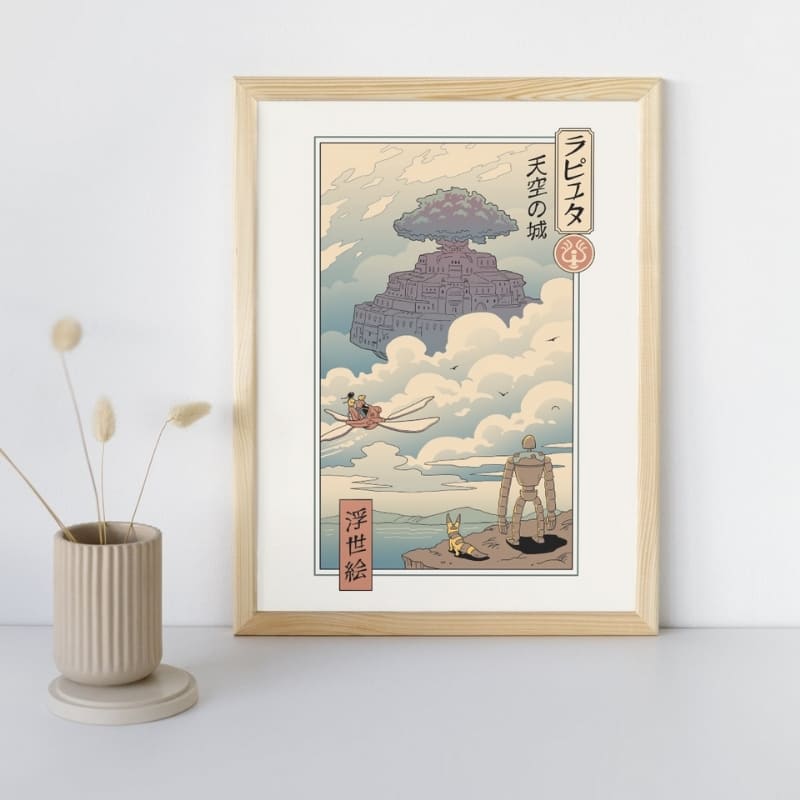 Japanisches Poster Ukiyo-e Laputa A3