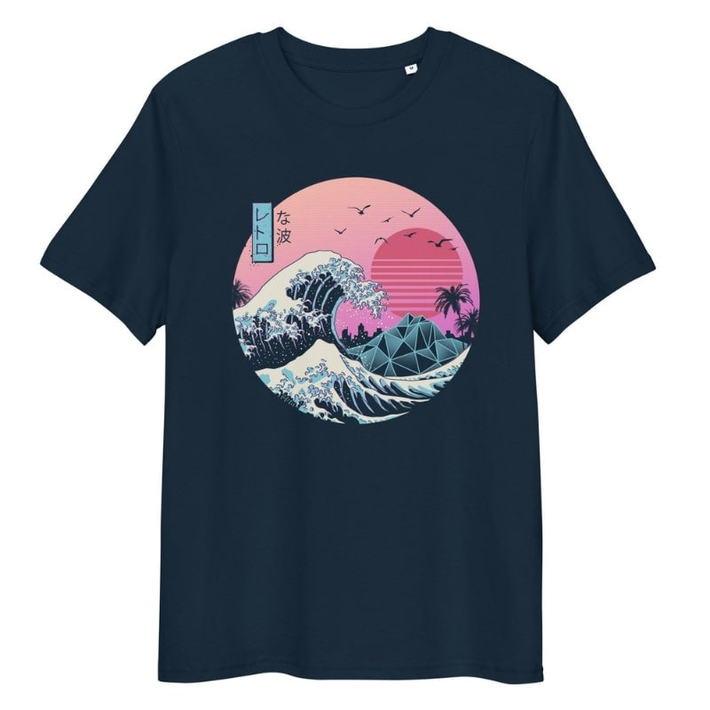 Japanisches Retro-T-Shirt Kanagawa S