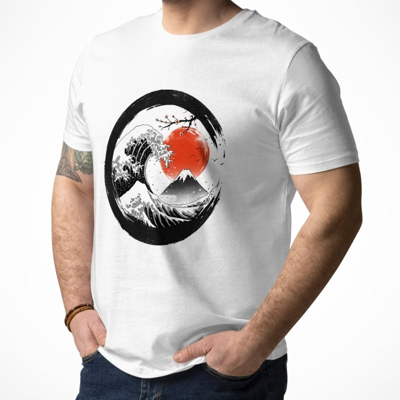 Japanisches T-Shirt - Enso Kanagawa