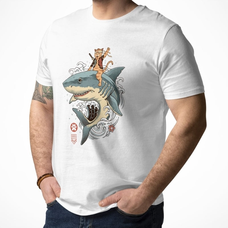 Japanisches T-Shirt Neko Hai