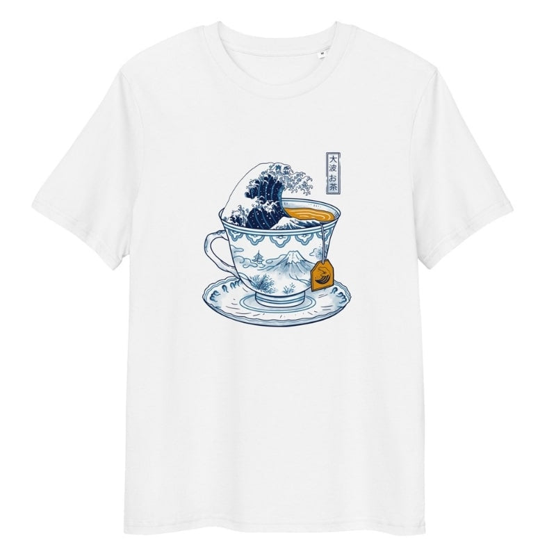 Japanisches T-Shirt The Great Tea of Kanagawa S