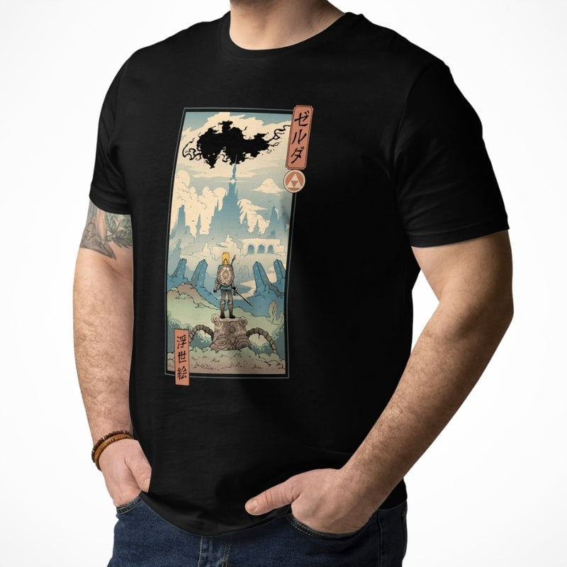 Japanisches Ukiyo-e T-Shirt Legend of Zelda