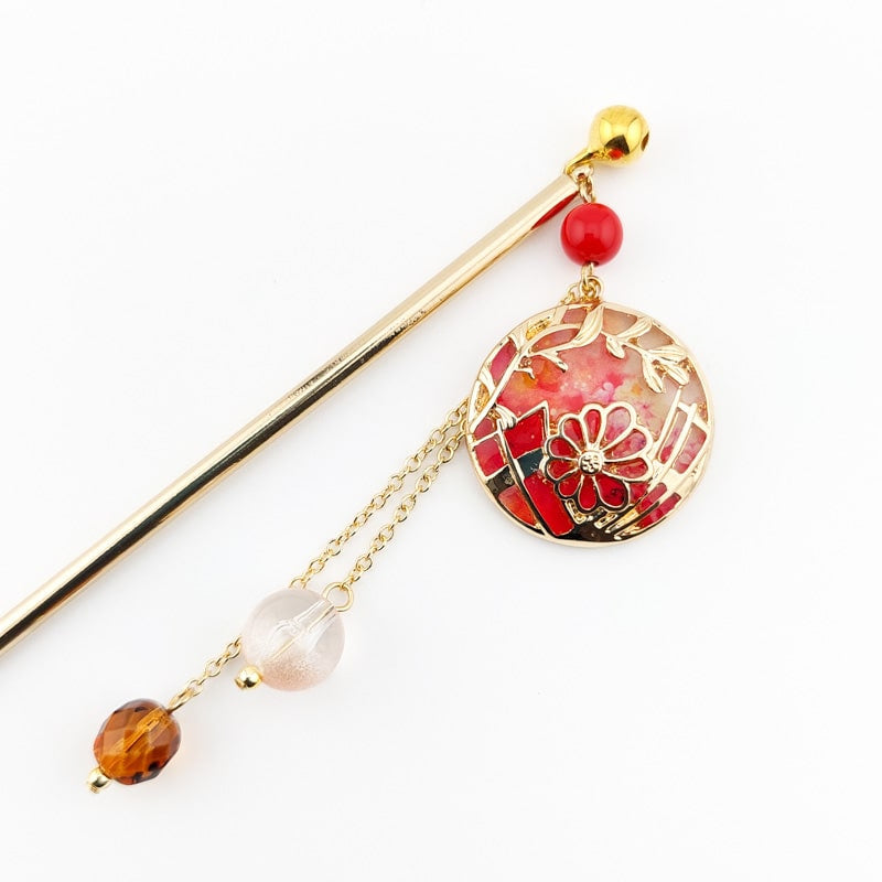 Kanzashi Japanisch Temari Rot