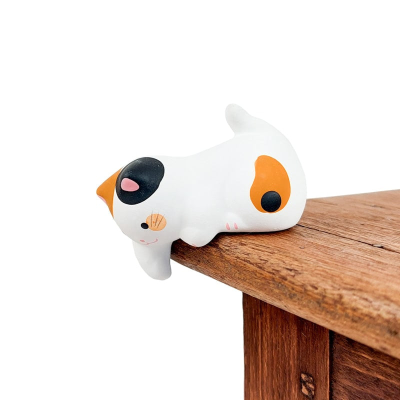 Keramikfigur Katze - spielende Neko