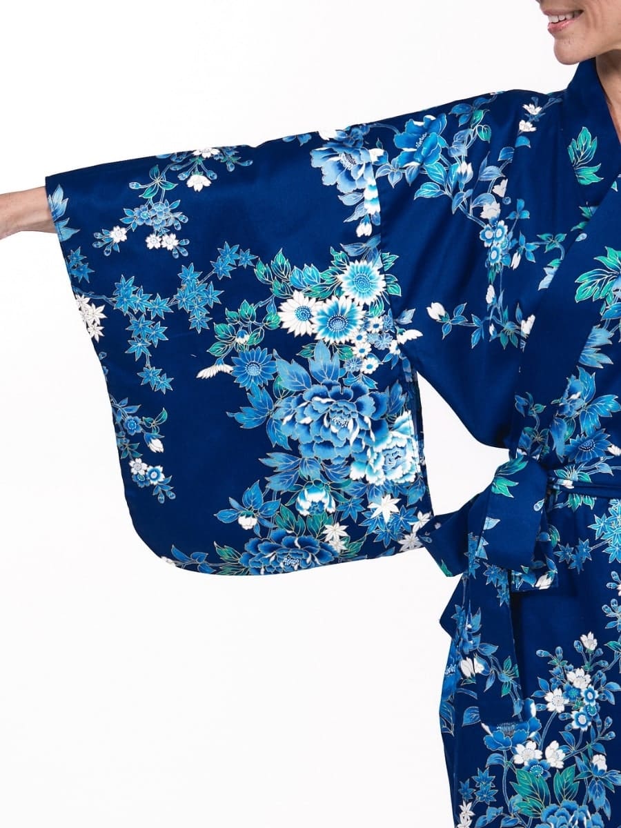 Kimono Damen – Blau Hana Einheitsgröße