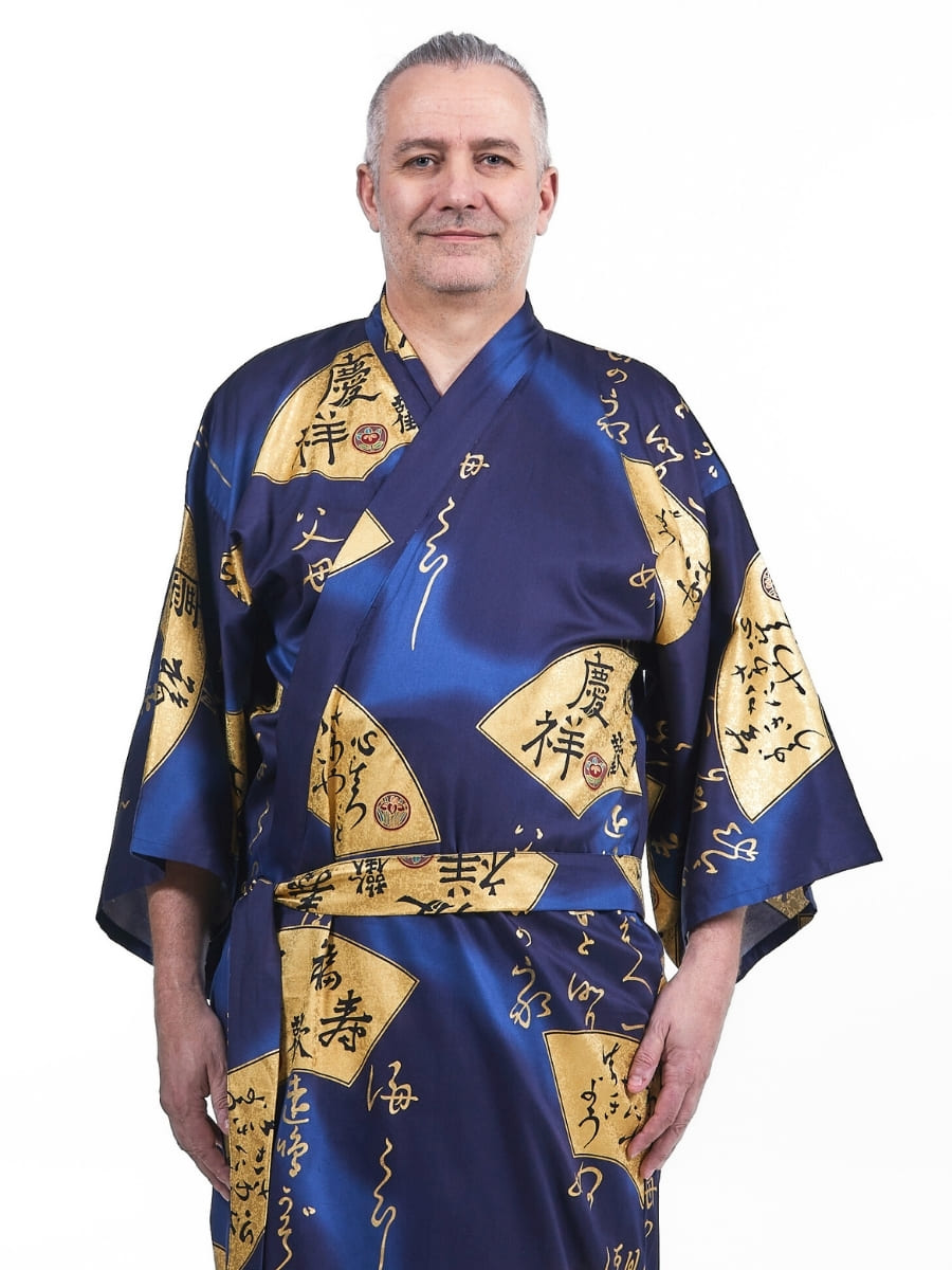 Kimono für Herren - Sensu Gold Einheitsgröße