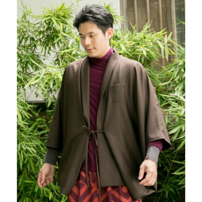 Kimono Jacke Männer - Braun