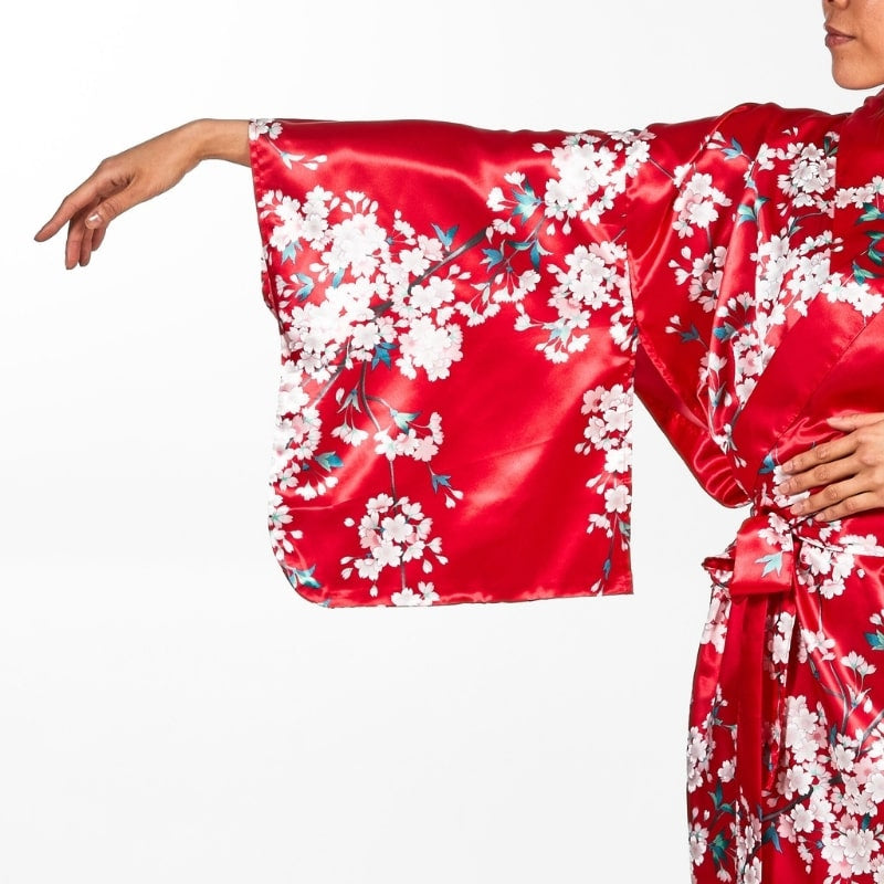 Kimono Japanisch Frau Cherry Blossom - Einheitsgröße