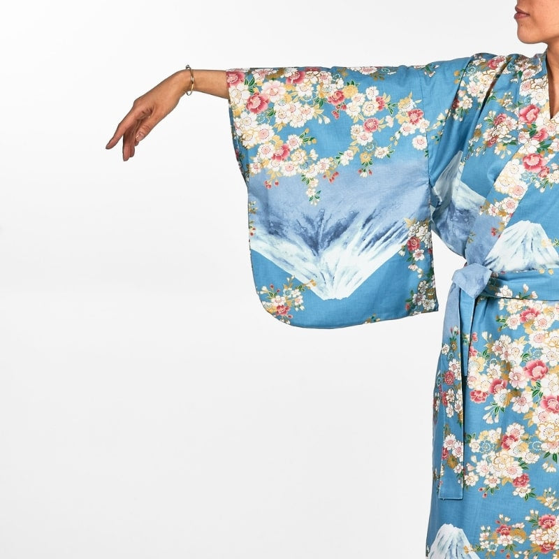 Kimono Yukata Frau Fujisan no Sakura