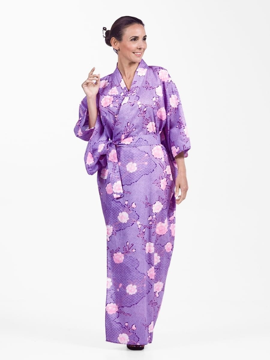Kimono Yukata Femme Sakura to Kumo - S