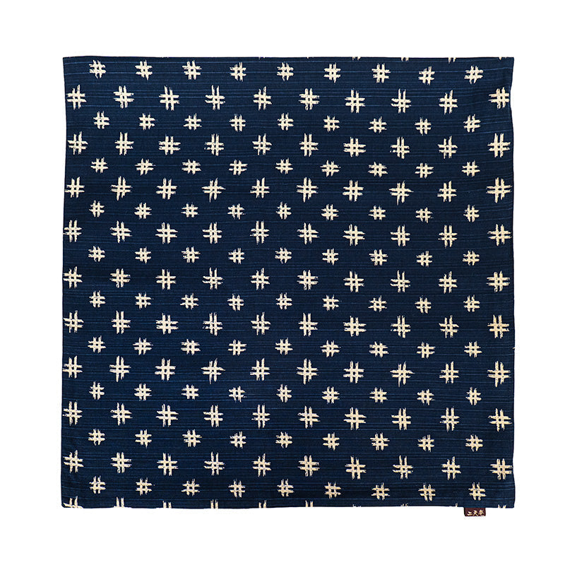 Kissenbezug Japanisch Blau Motiv Igeta - 50x50 cm