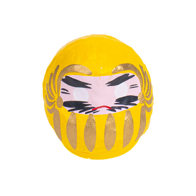 Kleiner Japanischer Daruma 4 cm - Verschiedene Farben Gelb