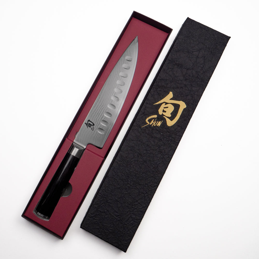 Kochmesser mit Kullenschliff Shun Classic – 20 cm
