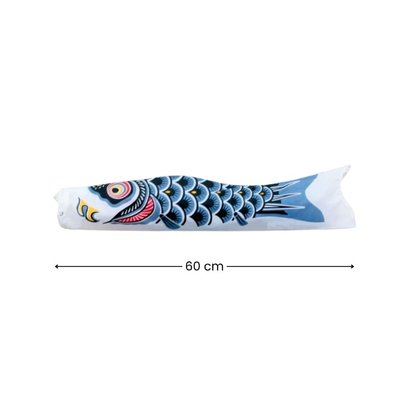 Traditionelle japanische Koinobori Schwarz 60 cm