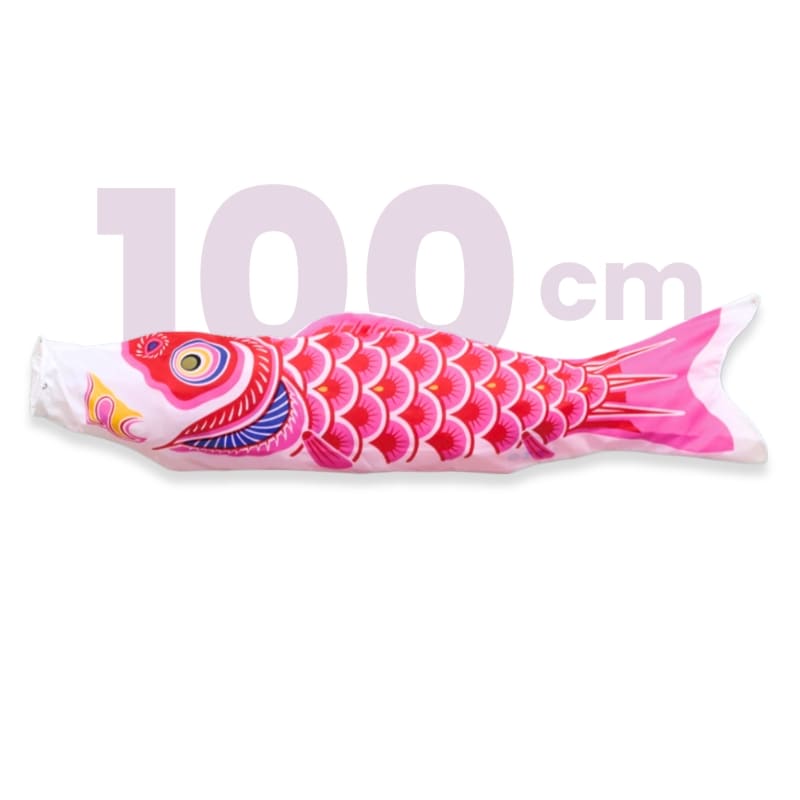 Traditionelle japanische Koinobori Rosa - 100 cm