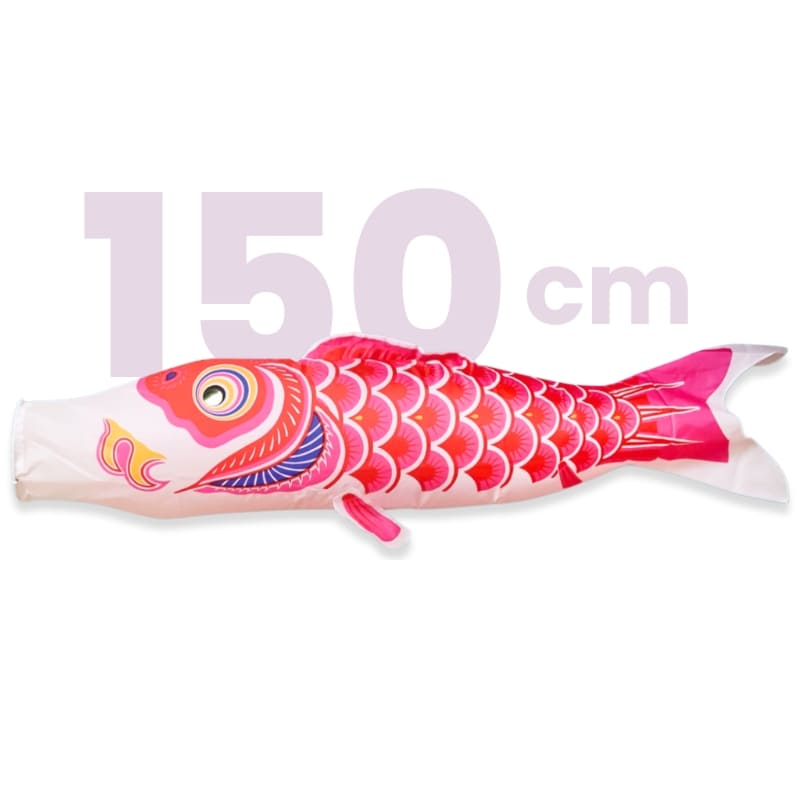 Traditionelles japanisches Koinobori Rosa - 150 cm