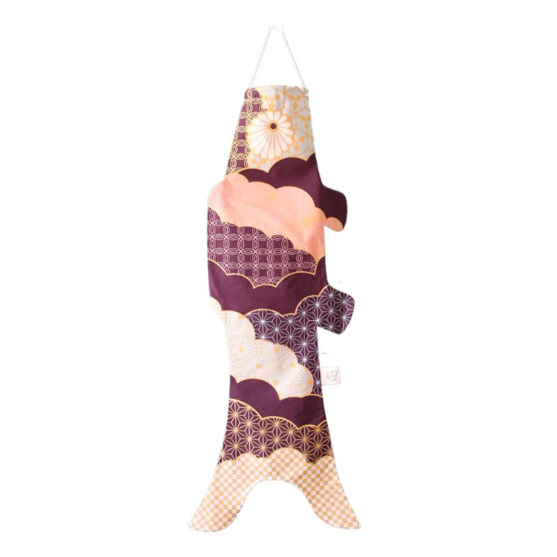 Koinobori Patchwork Pflaume - 70 cm